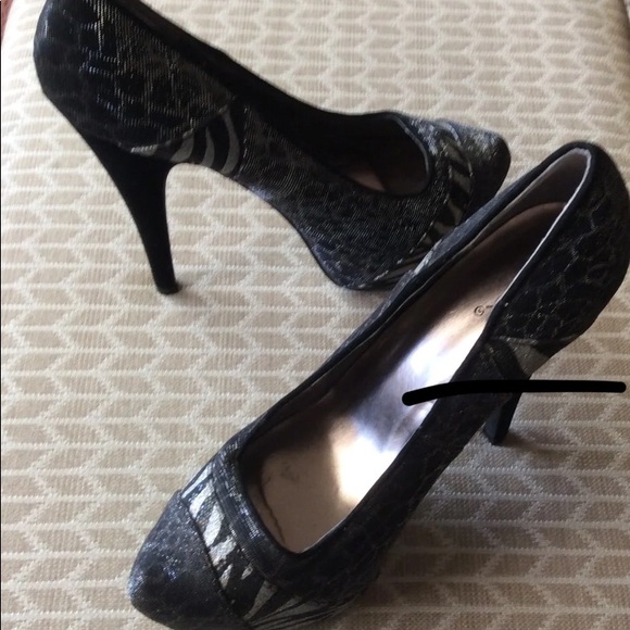 QUPID STILETTO PLATFORM HEELS SIZE 9 SEXY - Picture 5 of 8